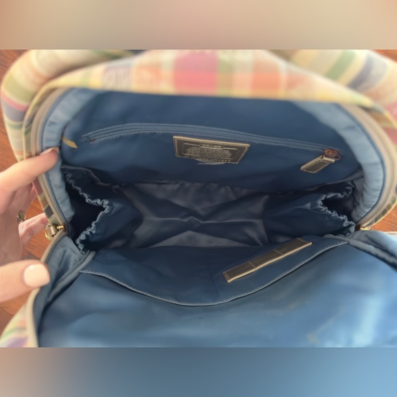 COACH Signature Poppy Madras Backpack M1282-F21886 - Picture 4 of 8
